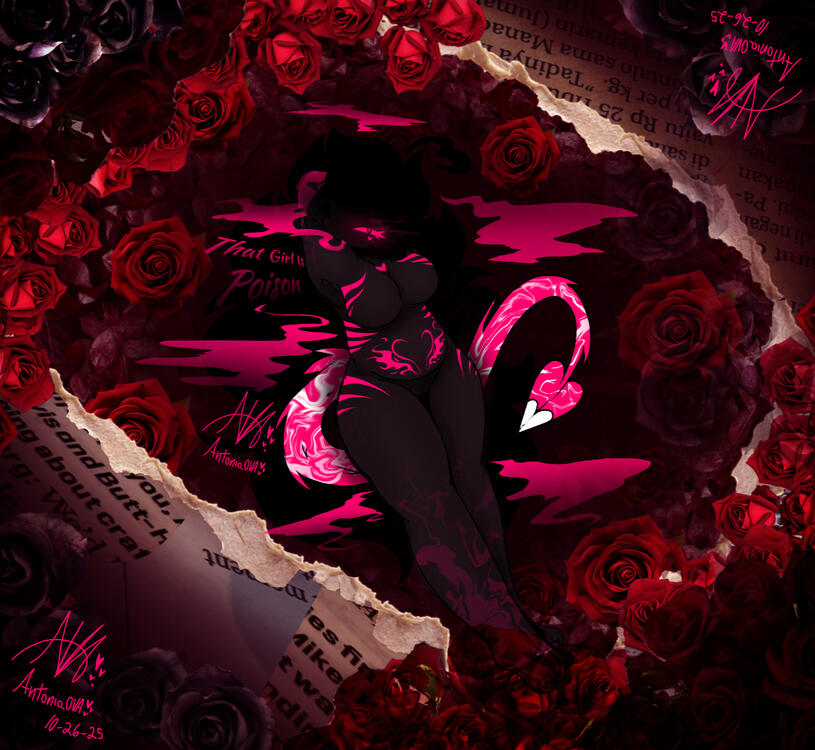 Antonia Poison - Full body Rendered + Detailed Background