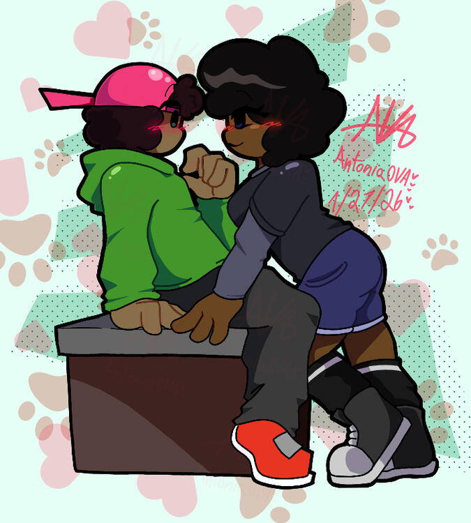 (Commission) 2 Full Body Simple Shading Art