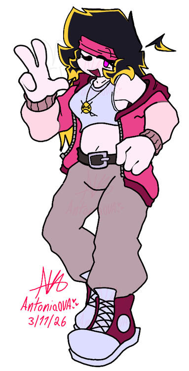 Full Body Flat Color Drawing