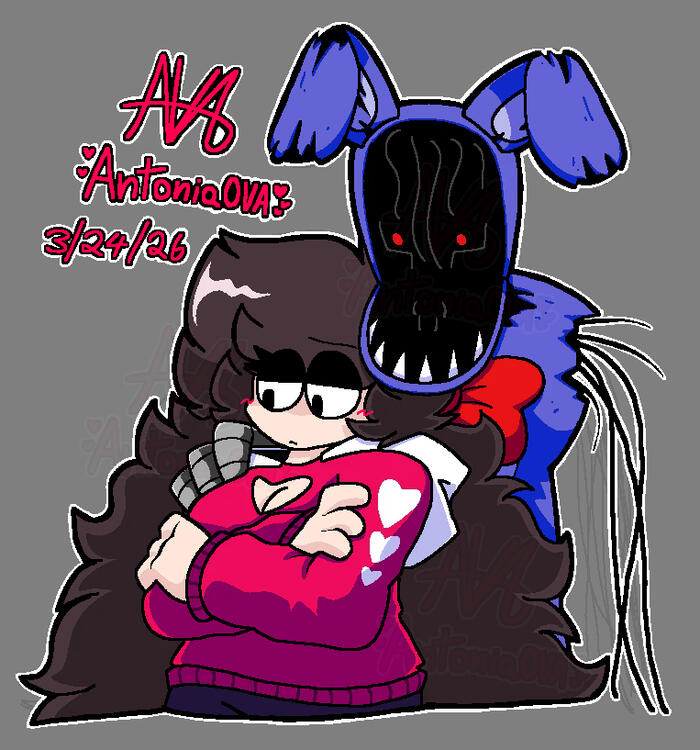 Antonia &amp; Withered Bonnie Comfort Art - Frickbears 3 Style